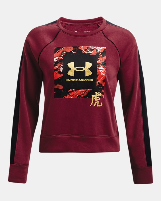 Women's UA Chinese New Year Crew, Red, pdpMainDesktop image number 4